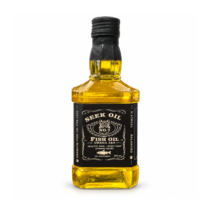 روغن ماهی سگ و گربه مدل Seek Oil حجم ۲۵۰ میلی‌ لیتر